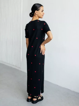 Платье женское трикотажное больших размеров хлопок ПЛК609