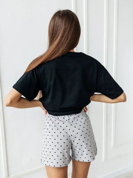 Пижама женская с шортами большие размеры хлопок