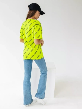 Футболка оверсайз с принтом большого размера