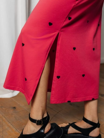 Платье женское трикотажное больших размеров длинное ПЛК609