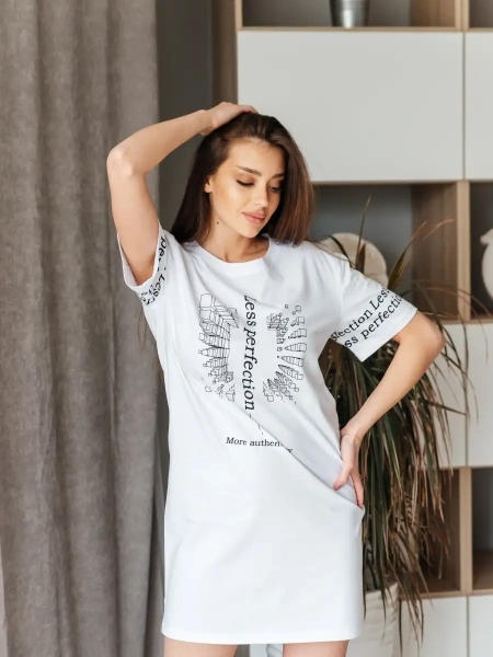 Туника платье домашнее оверсайз