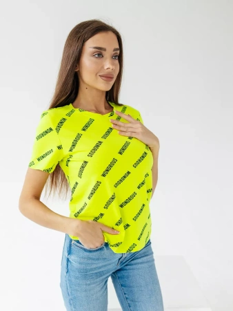 Футболка с принтом больших размеров новогодняя ФК561