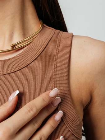 Платье женское в рубчик