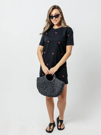 Платье нарядное короткое больших размеров повседневное