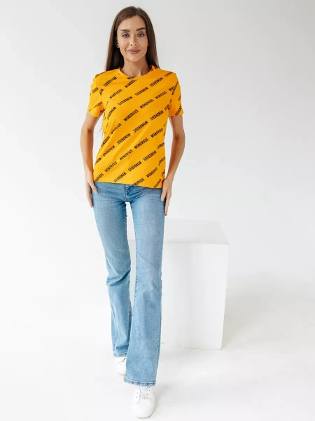 Футболка женская с принтом больших размеров ФК561