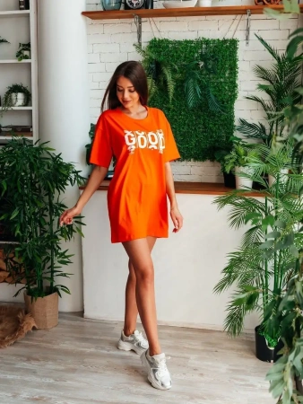 Платье домашнее больших размеров хлопок