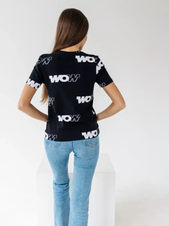 Футболка с принтом больших размеров новогодняя ФК561