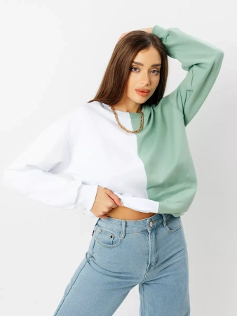 Свитшот женский толстовка больших размеров кофта ДФ581