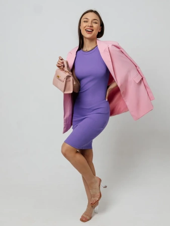 Платье женское в рубчик