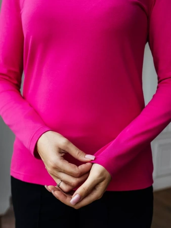 Лонгслив женский облегающий дк540