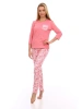 Трикотажный костюм женский домашний брючный