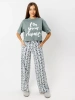 Пижама с штанами брючная большие размеры