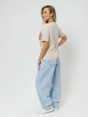 Футболка женская нарядная блузка больших размеров