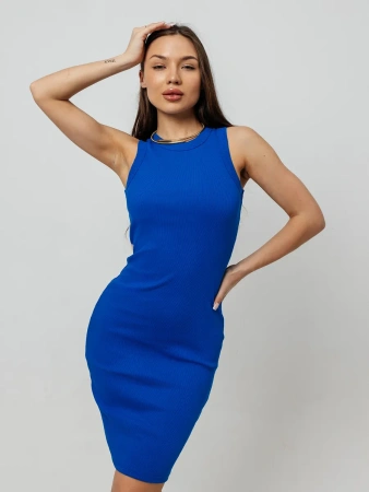 Платье женское в рубчик