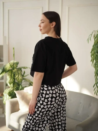 Пижама с штанами брючная большие размеры