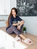 Пижама женская со штанами домашний костюм большие размеры