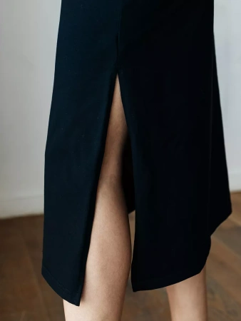 Платье трикотажное леопардовое больших размеров ПЛК569