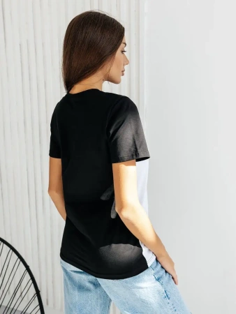 Футболка оверсайз с принтом большого размера нарядная