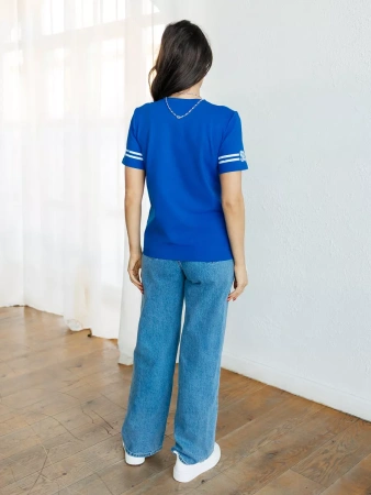 Футболка с принтом цифры больших размеров