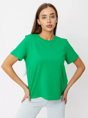 Короткая футболка приталенная одежда хлопок ФК561