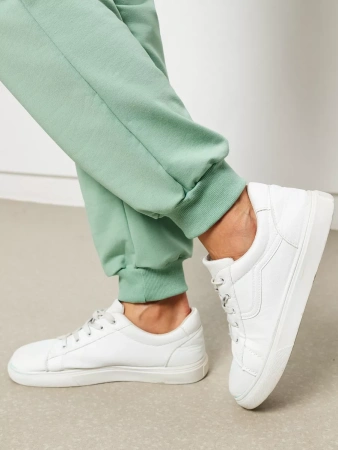 Брюки джоггеры на резинке домашние больших размеров БФ595