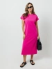 Платье женское летнее трикотажное больших размеров длинное