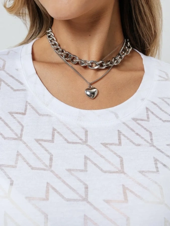 Футболка нарядная с принтом больших размеров хлопок