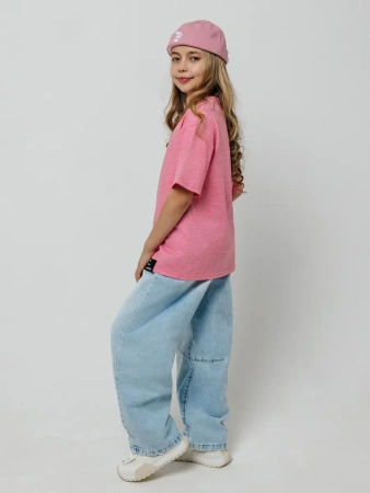 Футболка для девочки с принтом хлопок летняя пляжная