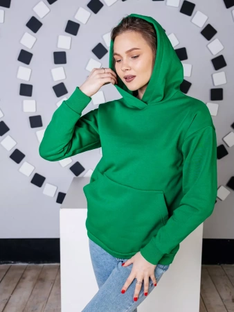 Однотонное худи с начесом