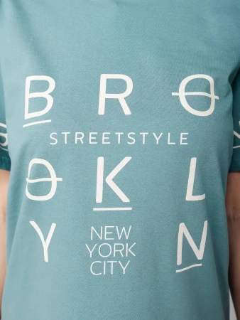 Туника домашняя больших размеров с принтом