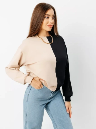 Свитшот женский толстовка больших размеров кофта ДФ581