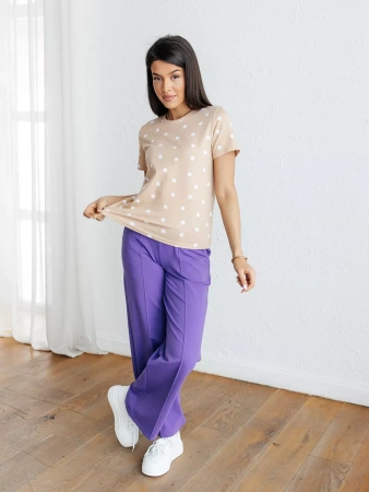 Футболка с принтом хлопок больших размеров новогодняя ФК561