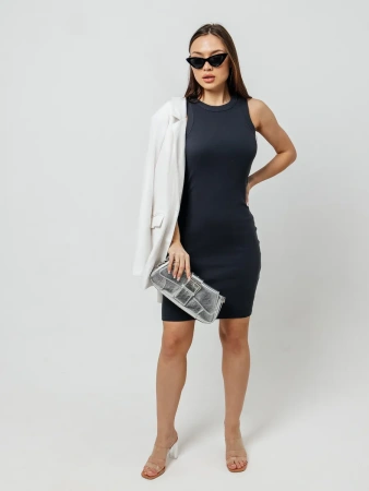 Платье женское в рубчик