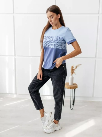 Футболка хлопок с принтом новогодняя больших размеров