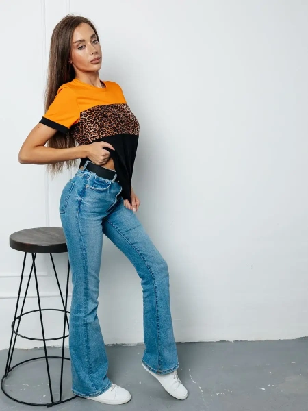 Футболка хлопок с принтом новогодняя больших размеров