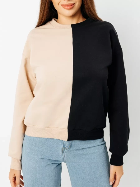 Свитшот женский толстовка больших размеров кофта ДФ581