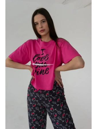 Пижама с штанами брючная большие размеры