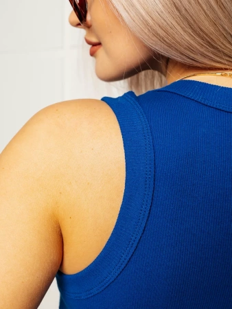 Топ под пиджак в рубчик спортивная майка МК558