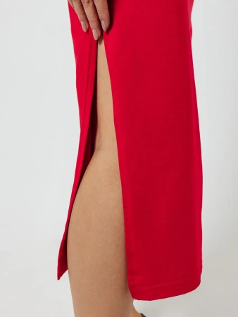 Платье женское летнее трикотажное больших размеров длинное