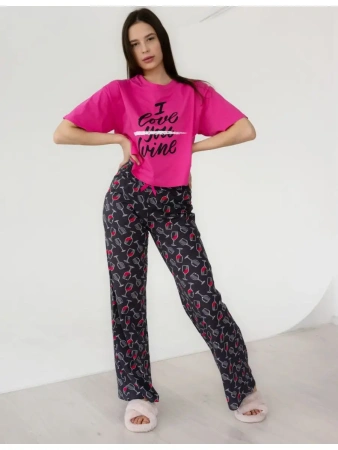 Пижама с штанами брючная большие размеры