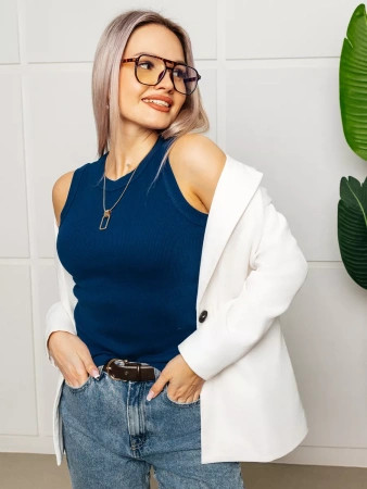 Топ под пиджак в рубчик спортивная майка МК558