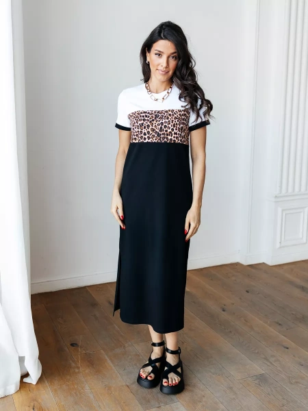 Платье женское трикотажное больших размеро хлопок ПЛК569