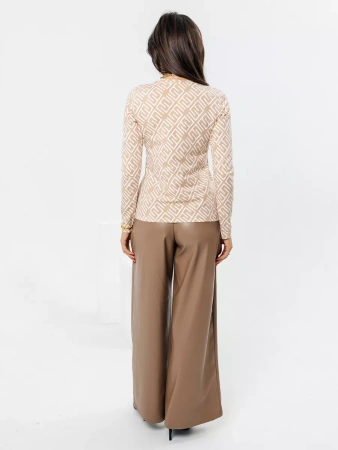 Лонгслив женский облегающий кофта с принтом дк571