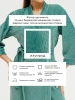 Халат женский велюровый с запахом