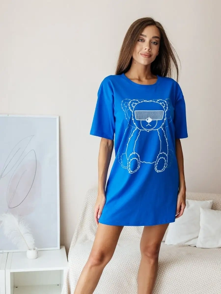 Туника платье домашнее повседневное больших размеров