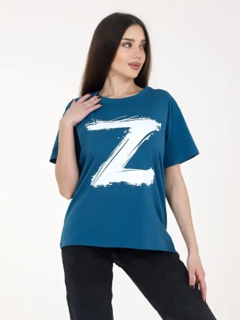 Футболка женская оверсайз с принтом Z