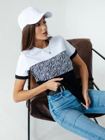 Футболка хлопок с принтом новогодняя больших размеров