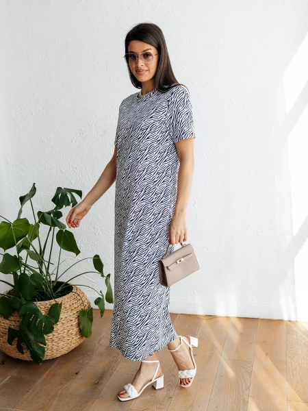 Платье женкое трикотажное домашнее больших размеров ПЛК609