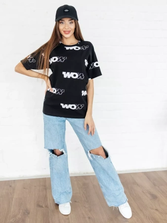 Футболка оверсайз с принтом большого размера