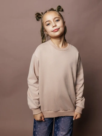 Свитшот детский базовый оверсайз теплый